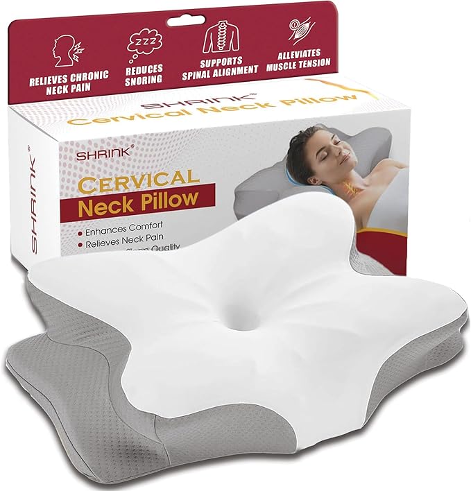 Cervical Pillow for Neck Pain Relief and Shoulder - Contour Memory Foam Pillows - Orthopedic Bed Pillow - Ergonomic Neck Support for Side Back Stomach Sleepers