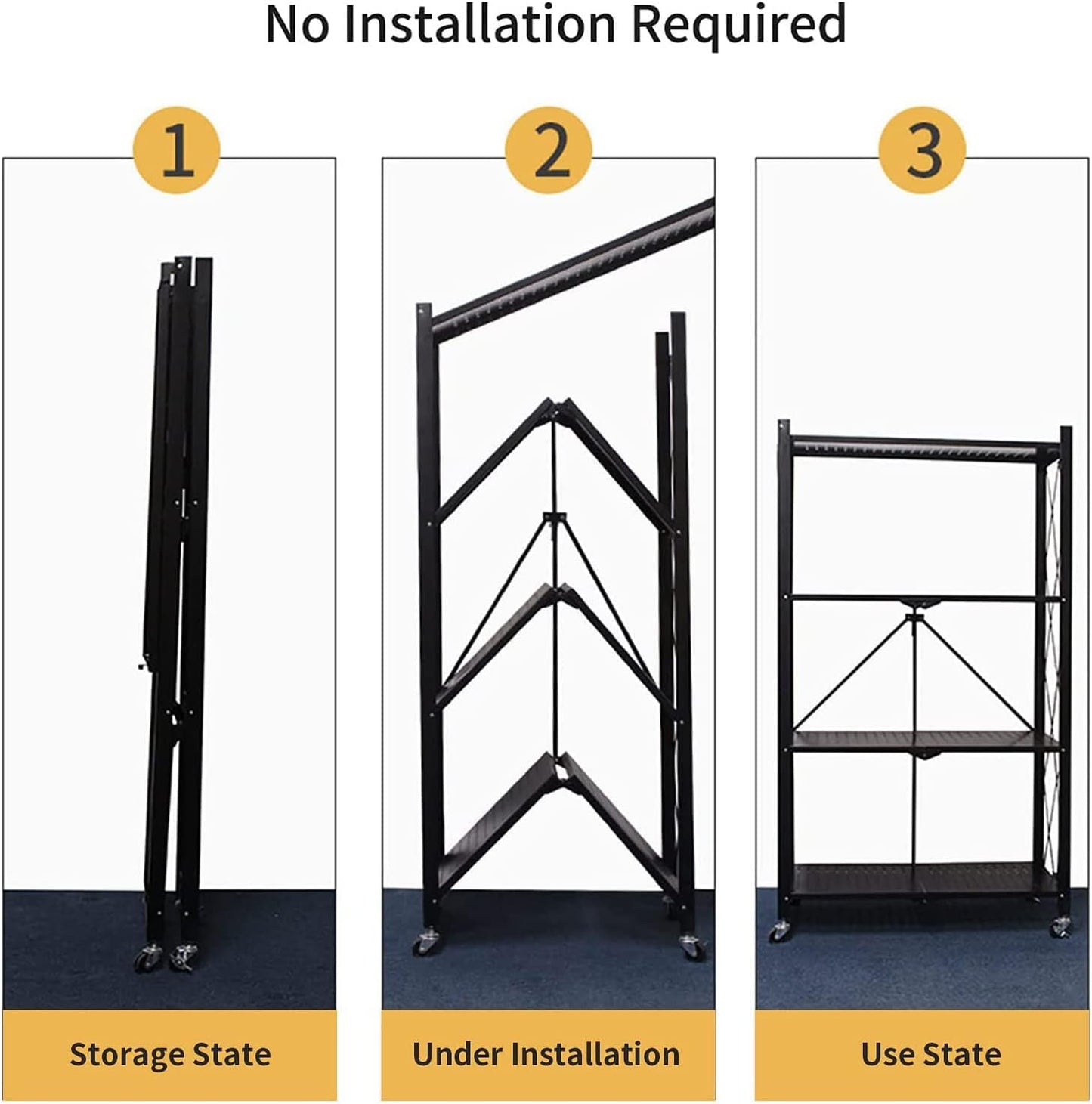 5 Layer Foldable Heavy Duty Storage Rack